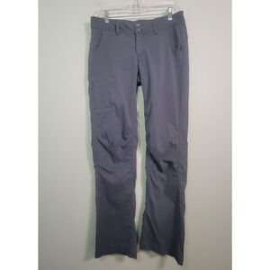 Prana Womens 6 Halle Hiking Convertible Pants Gray Regular Inseam